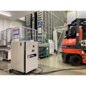 BCP measures for automated warehouses/movable shelves (emergency power supply) with Daishin inverter.